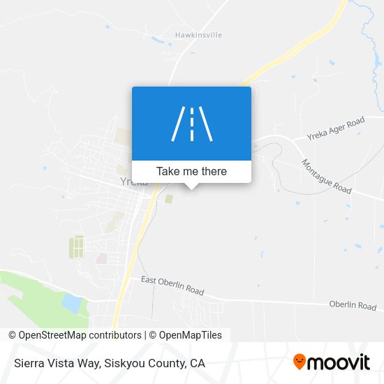 Sierra Vista Way map