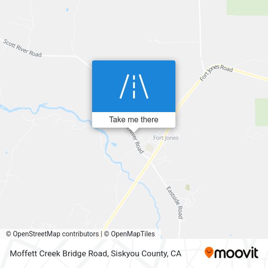 Moffett Creek Bridge Road map