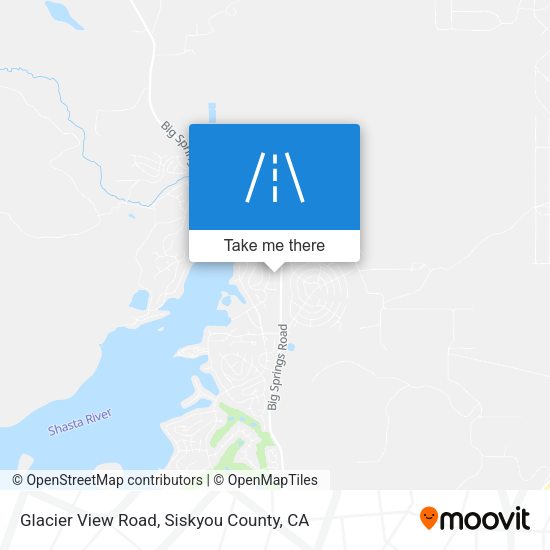 Glacier View Road map
