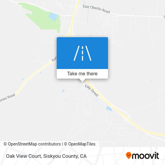 Oak View Court map
