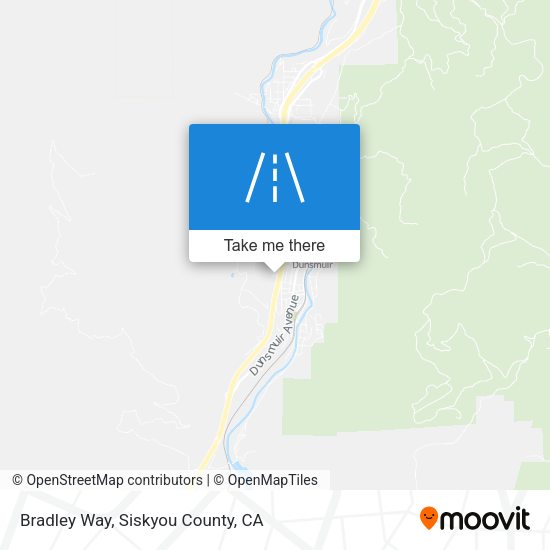 Bradley Way map