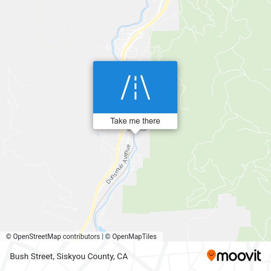 Mapa de Bush Street