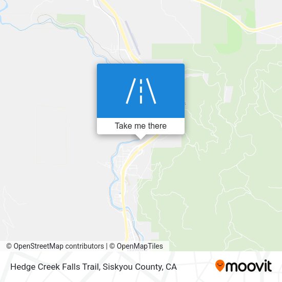 Hedge Creek Falls Trail map
