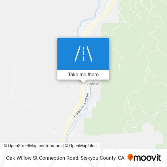 Mapa de Oak-Willow St Connection Road