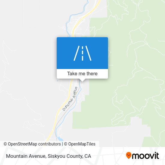 Mountain Avenue map