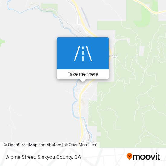 Alpine Street map