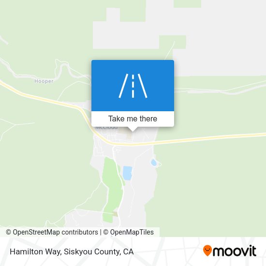 Hamilton Way map