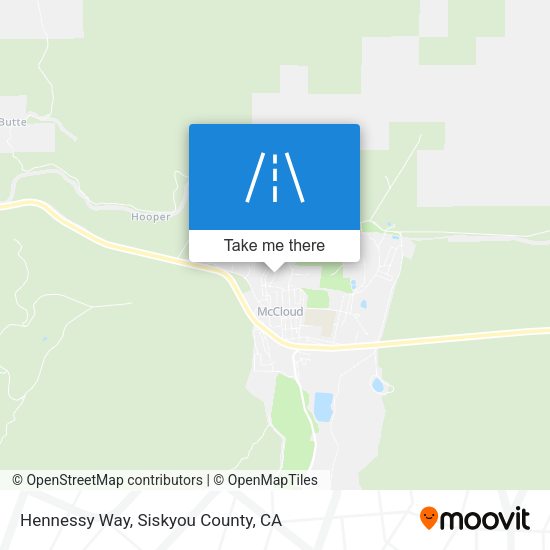 Hennessy Way map