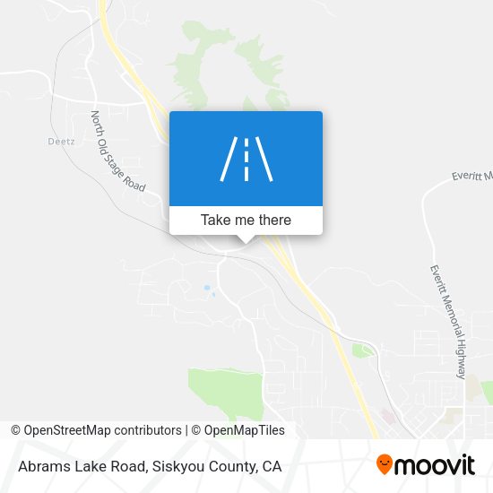 Abrams Lake Road map