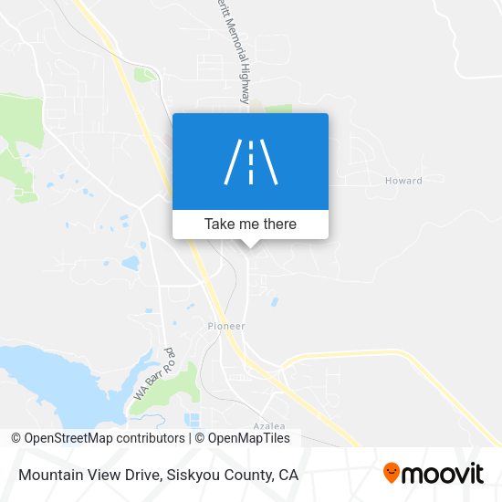 Mountain View Drive map