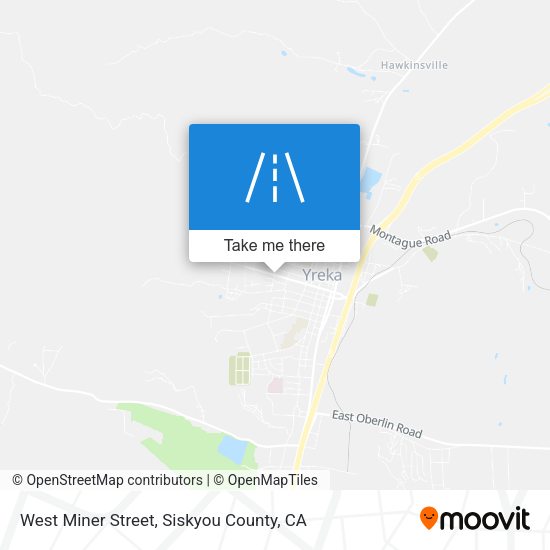West Miner Street map