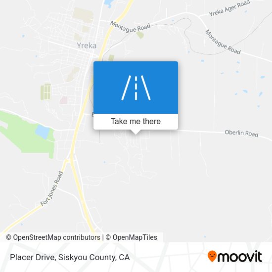 Placer Drive map