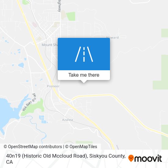40n19 (Historic Old Mccloud Road) map