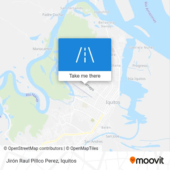 Jirón Raul Pillco Perez map