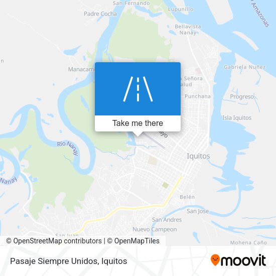 Pasaje Siempre Unidos map
