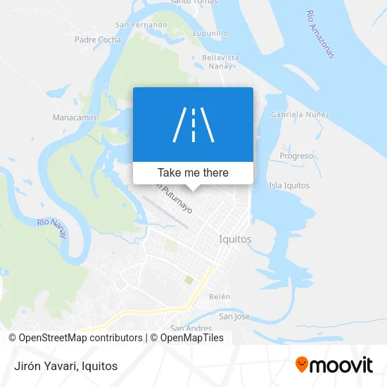 Jirón Yavari map