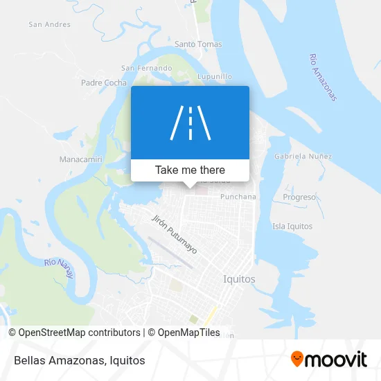 Bellas Amazonas map