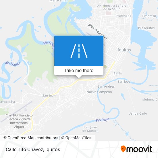 Mapa de Calle Tito Chávez