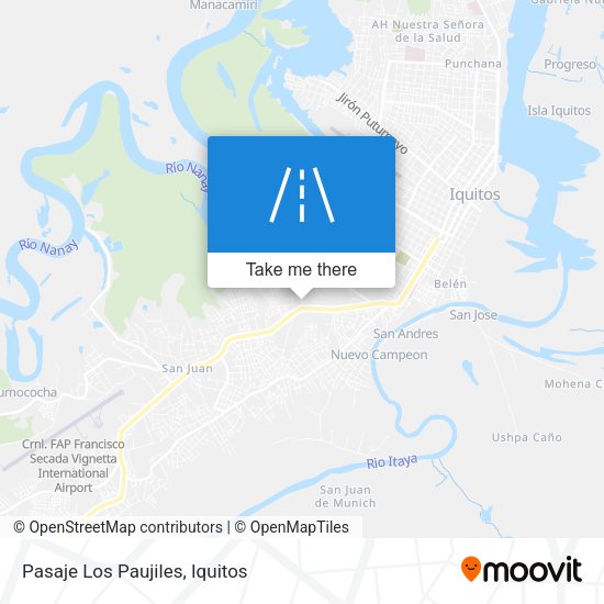 Mapa de Pasaje Los Paujiles