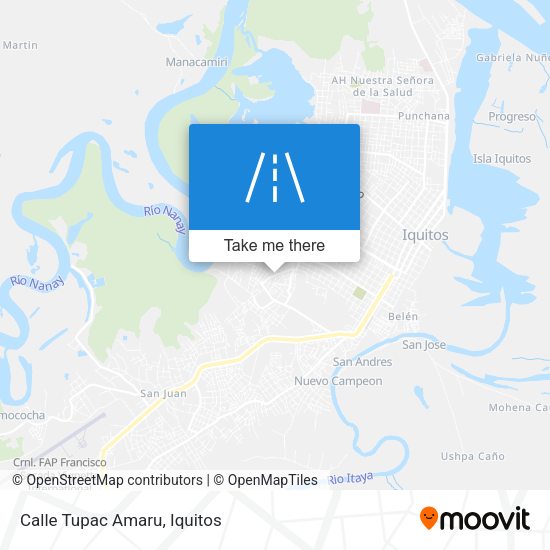 Mapa de Calle Tupac Amaru