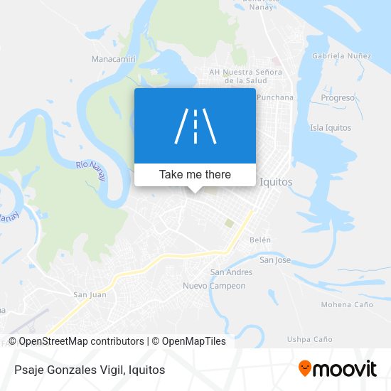 Mapa de Psaje Gonzales Vigil