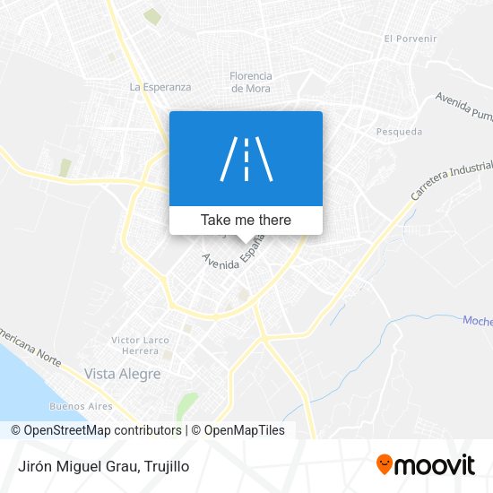 Jirón Miguel Grau map