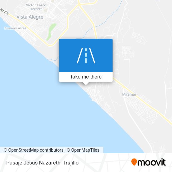 Pasaje Jesus Nazareth map