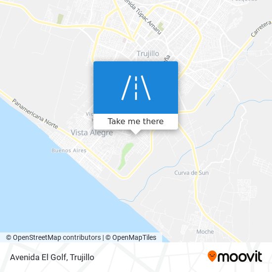 Avenida El Golf map