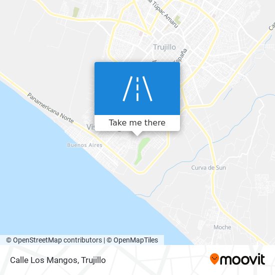 Calle Los Mangos map