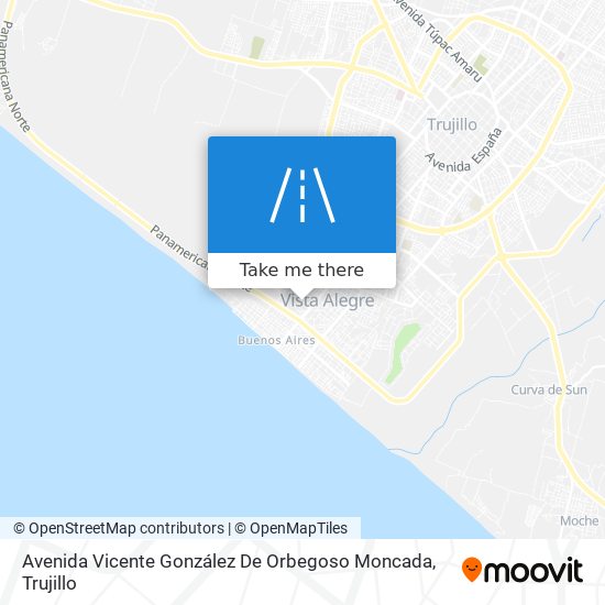 Avenida Vicente González De Orbegoso Moncada map