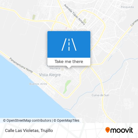 Calle Las Violetas map