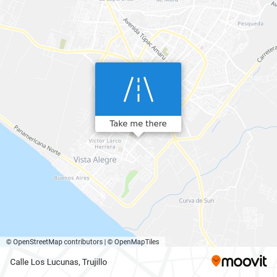 Calle Los Lucunas map