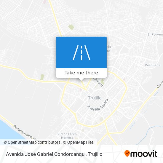 Avenida José Gabriel Condorcanqui map