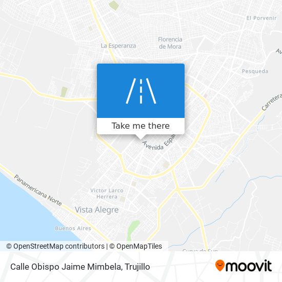 Calle Obispo Jaime Mimbela map