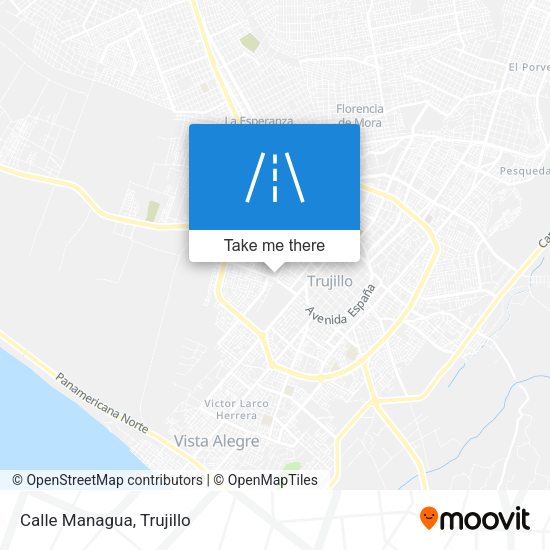 Mapa de Calle Managua