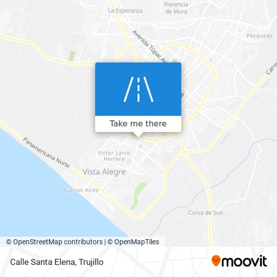 Calle Santa Elena map