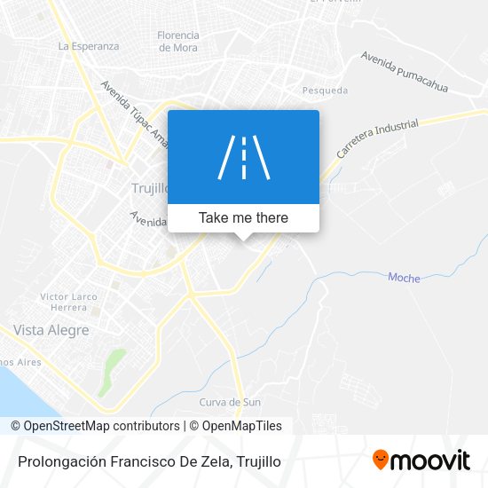 Prolongación Francisco De Zela map