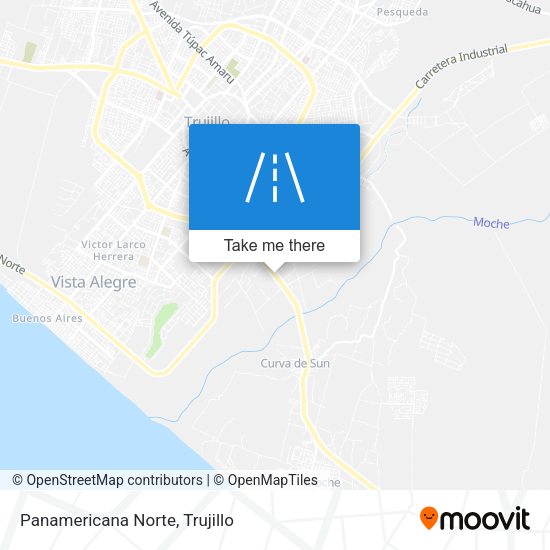 Mapa de Panamericana Norte