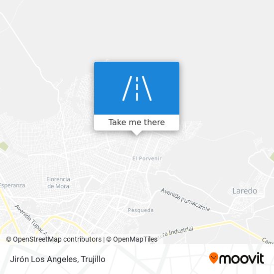 Jirón Los Angeles map