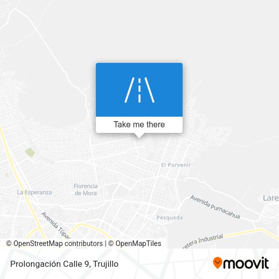Prolongación Calle 9 map