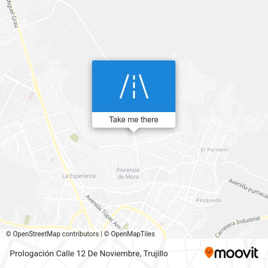 Prologación Calle 12 De Noviembre map