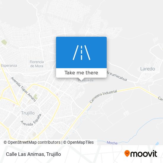 Calle Las Animas map