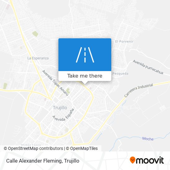 Calle Alexander Fleming map