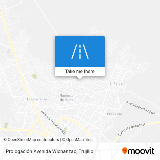 Mapa de Prologación Avenida Wichanzao