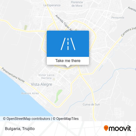 Mapa de Bulgaria