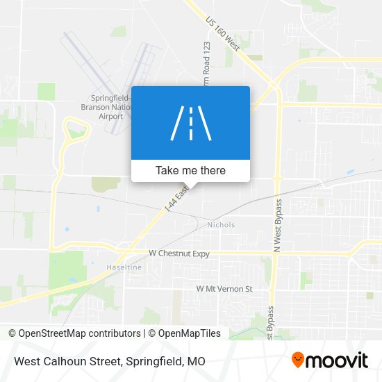 West Calhoun Street map