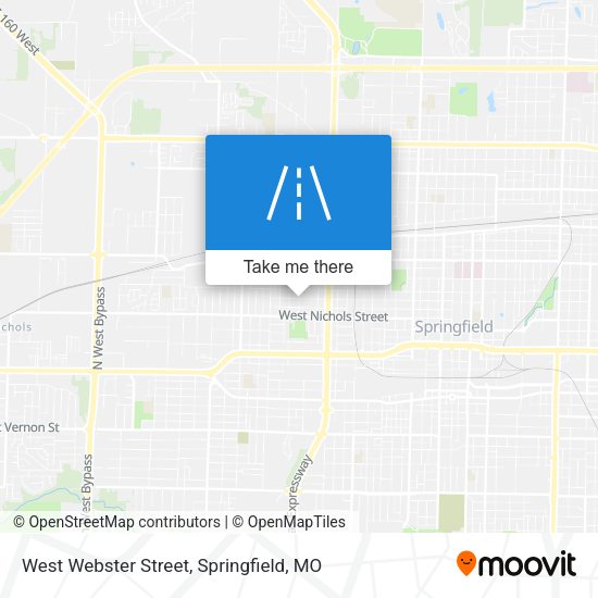West Webster Street map
