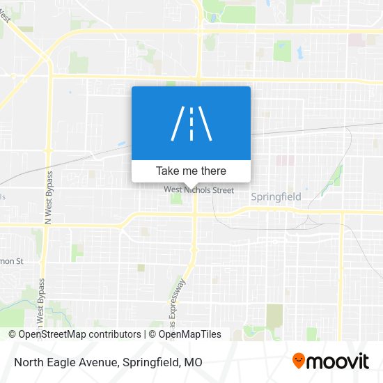 North Eagle Avenue map