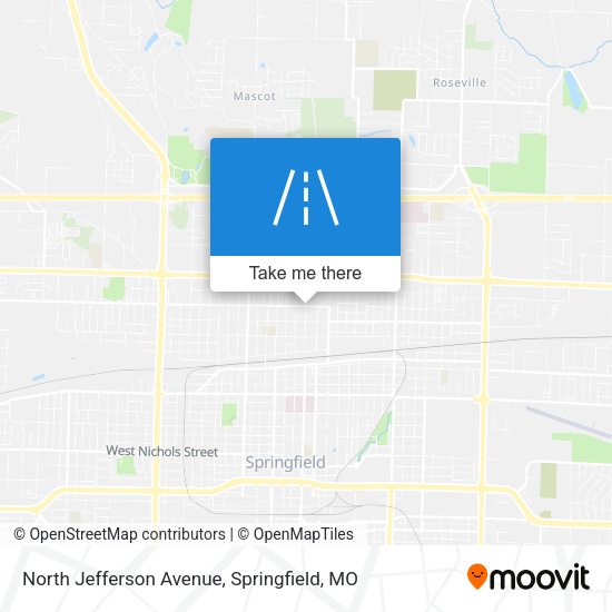 Mapa de North Jefferson Avenue