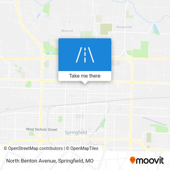 Mapa de North Benton Avenue